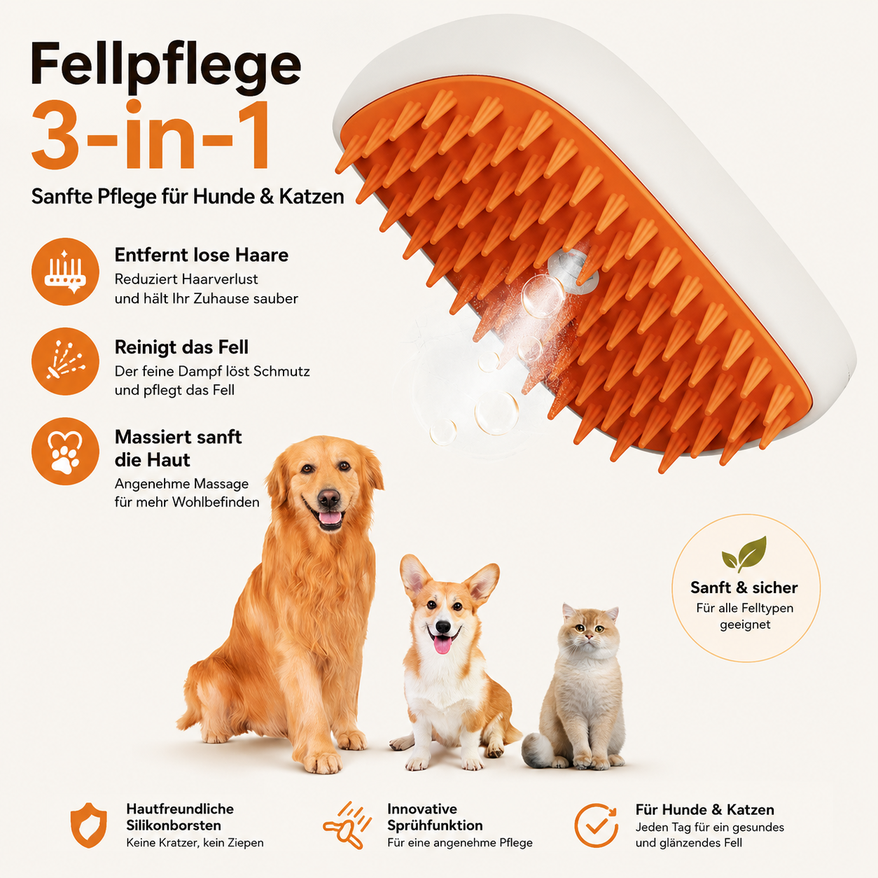 SmartPet™ Fellpflegebürste Pro