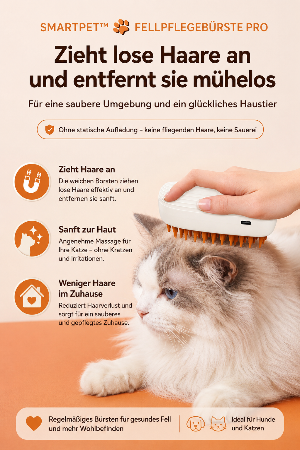 SmartPet™ Fellpflegebürste Pro